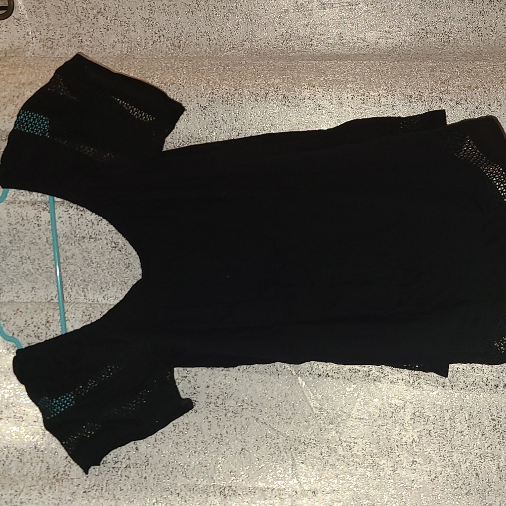 **NWOT** Black off the shoulder top -  Size L